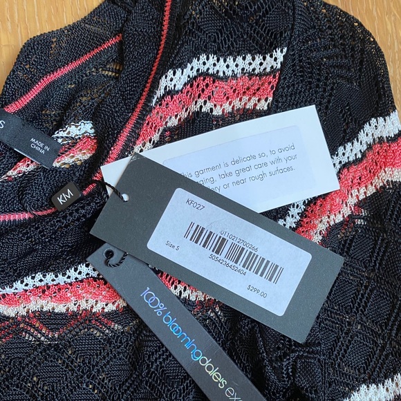 Karen Millen Pointelle Knit Stripe Dress - Picture 4 of 6